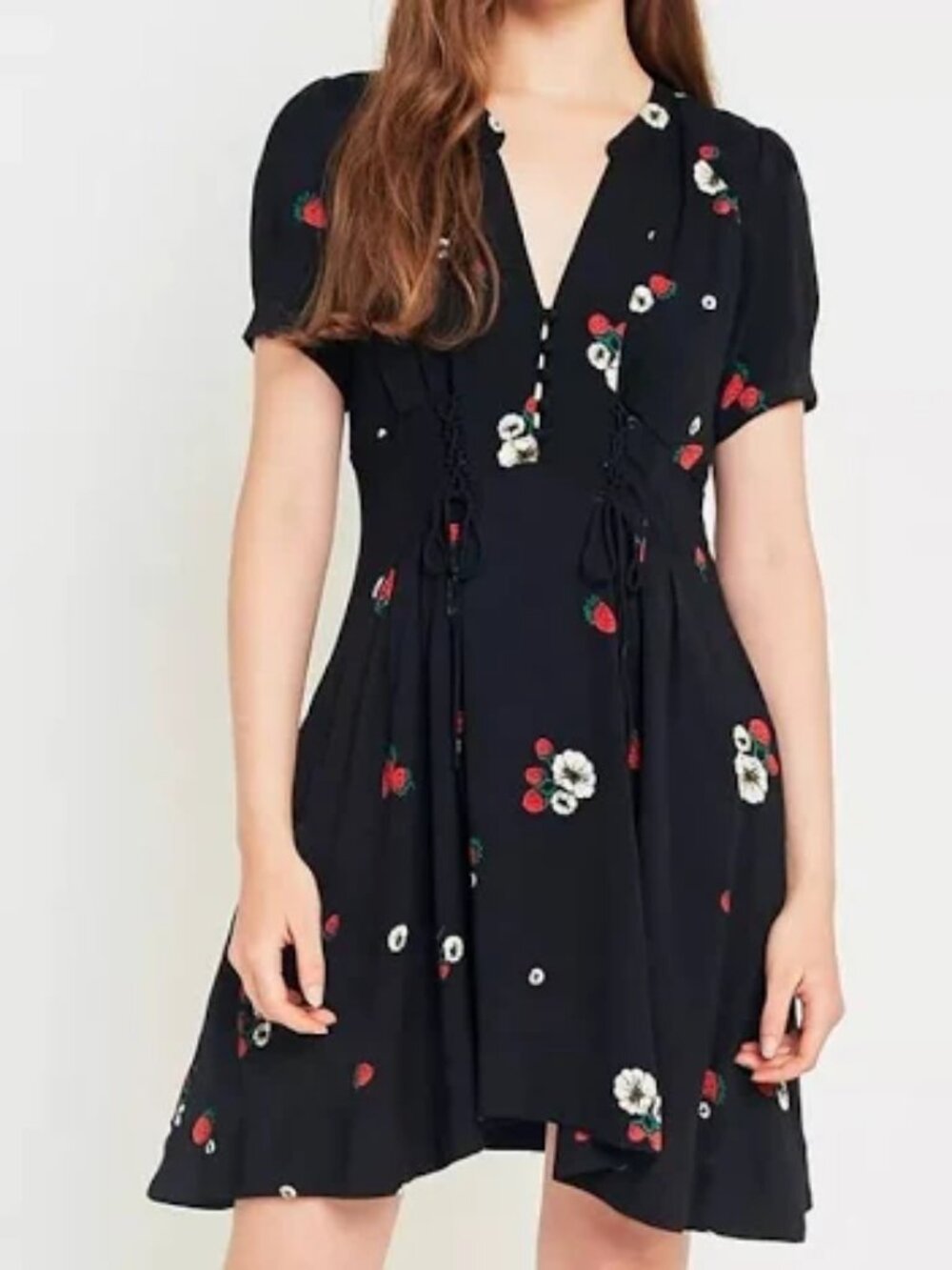 Free people Dream Girl Strawberry dress size 12 - Picture 3 of 4